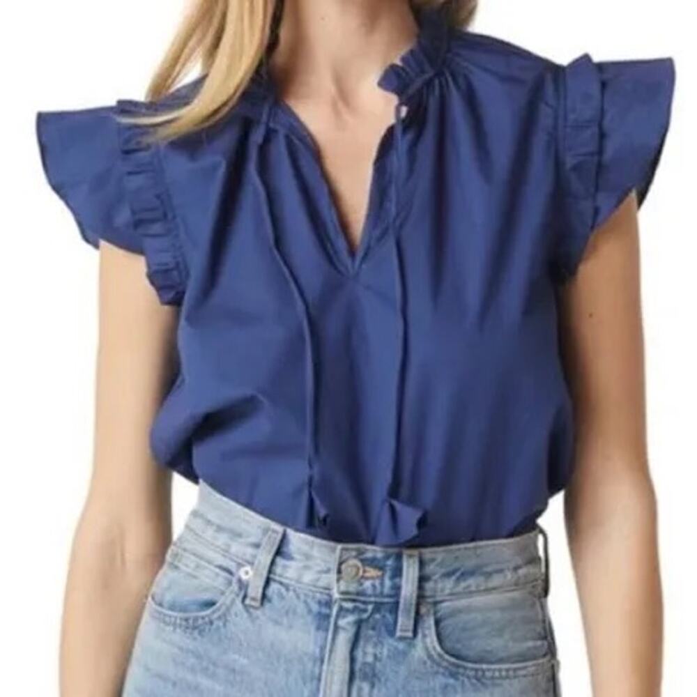 $220 NEW Misa LA Basia Top - Midnight Navy - XS